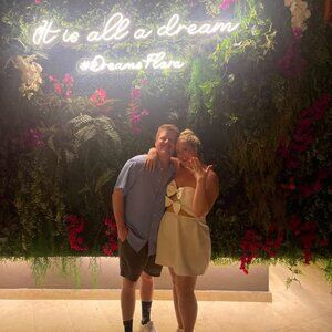 White Mini Dress with Bows - XL PepperMayo